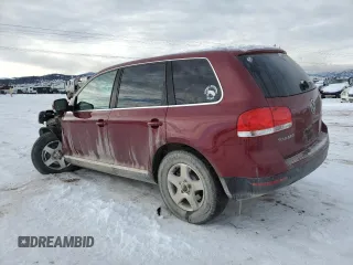2005 Volkswagen Touareg with VIN WVGZG77L95D082012, listed as a Copart auction lot 87481944 with Not provided miles and Clean title. Bid and sale history available at DreamBid. Image 2.