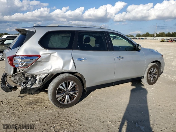 2019 Nissan Pathfinder S with VIN 5N1DR2MN0KC594658, listed as a Copart auction lot 87026584 with 67032 miles and Non Repairable. Bid and sale history available at carsss.com. Image 3.