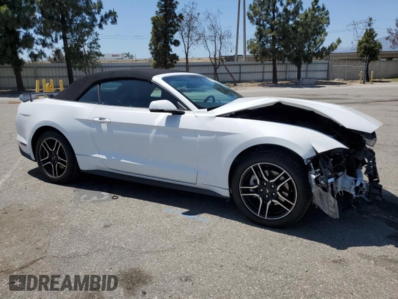 2018 Ford Mustang EcoBoost Premium with VIN 1FATP8UHXJ5155575, listed as a Copart auction lot 57527085 with 138,033 mi miles and Salvage title. Bid and sale history available at DreamBid. Image 4.
