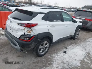 2022 Hyundai Kona SEL with VIN KM8K3CAB3NU786387, listed as a IAAI auction lot 41412502 with 14,348 mi miles. Bid and sale history available at carsss.com. Image 4.