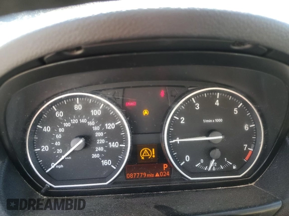 2011 BMW 1 Series 128i with VIN WBAUP7C58BVK78953, listed as a Copart auction lot 46191155 with 87,779 mi miles and Salvage Title. Bid and sale history available at DreamBid. Image 9.