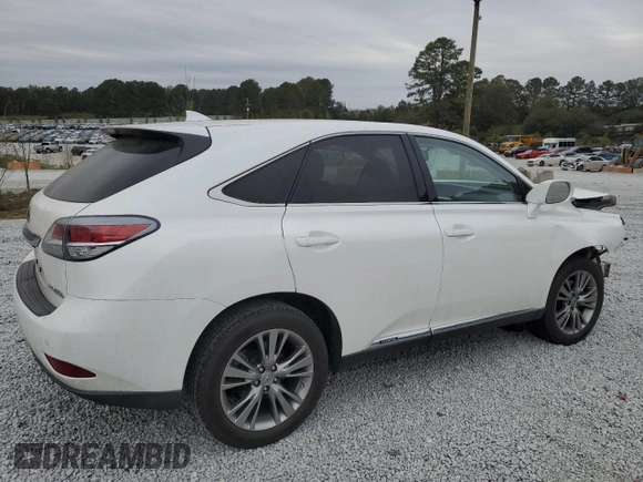 2014 Lexus RX 450h with VIN JTJZB1BA3E2009863, listed as a Copart auction lot 80414024 with 130,128 mi miles and Salvage title. Bid and sale history available at DreamBid. Image 3.