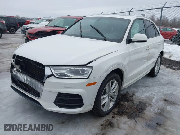 2017 Audi Q3 Premium z VIN WA1BCCFS4HR016424, wystawiony jako IAAI lot #41627278 z przebiegiem 60 028 mil mil oraz . Historia ofert i sprzedaży dostępna na DreamBid. Obrazek 17.