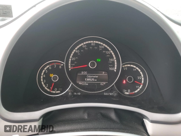 2014 Volkswagen Beetle 2.5L w/Sun with VIN 3VWJP7AT9EM602575, listed as a Copart auction lot 55383965 with 130,525 mi miles and Salvage Title. Bid and sale history available at DreamBid. Image 9.
