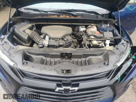 2022 Chevrolet Blazer LT z VIN 3GNKBDRS9NS148718, wystawiony jako Copart lot #55735945 z przebiegiem 21 564 mil mil oraz Szkoda całkowita • Salvage title. Historia ofert i sprzedaży dostępna na DreamBid. Obrazek 12.
