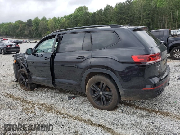 2023 Volkswagen Atlas SEL R-Line Black z VIN 1V2SR2CA1PC552029, wystawiony jako Copart lot #54371935 z przebiegiem Nie podano mil oraz Szkoda całkowita • Salvage title. Historia ofert i sprzedaży dostępna na DreamBid. Obrazek 2.