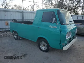 1961 Ford Econoline Cargo with VIN E10SH112422, listed as a Copart auction lot 74244524 with 69 mi miles and Salvage Title. Bid and sale history available at DreamBid. Image 4.