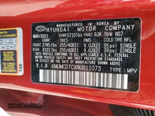 2022 Genesis GV70 Sport with VIN KMUMCDTCXNU011073, listed as a Copart auction lot 88661615 with 34,297 mi miles and Salvage title. Bid and sale history available at DreamBid. Image 13.