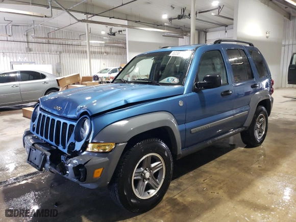 2005 Jeep Liberty Sport with VIN 1J4GL48K55W555396, listed as a Copart auction lot 52388185 with 50,253 mi miles and Salvage Title. Bid and sale history available at carsss.com. Image 1.