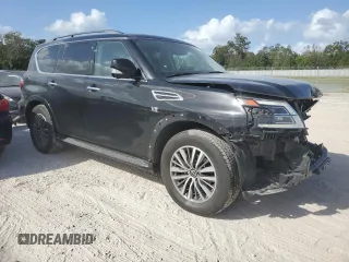2021 Nissan Armada SL with VIN JN8AY2BAXM9374085, listed as a Copart auction lot 78515504 with 75,789 mi miles and Non Repairable. Bid and sale history available at carsss.com. Image 4.