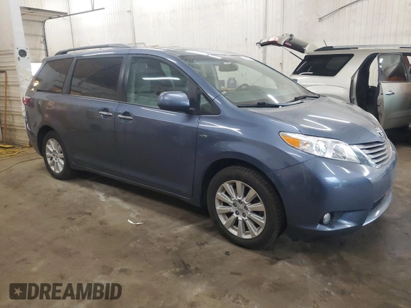 2016 Toyota Sienna Limited with VIN 5TDDK3DC8GS133114, listed as a Copart auction lot 56965005 with 78,311 mi miles and Salvage title. Bid and sale history available at DreamBid. Image 4.