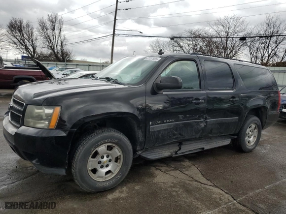2007 Chevrolet Suburban LTZ with VIN 3GNFC16047G312771, listed as a Copart auction lot 47737985 with 458,046 mi miles and Salvage Title. Bid and sale history available at carsss.com. Image 1.