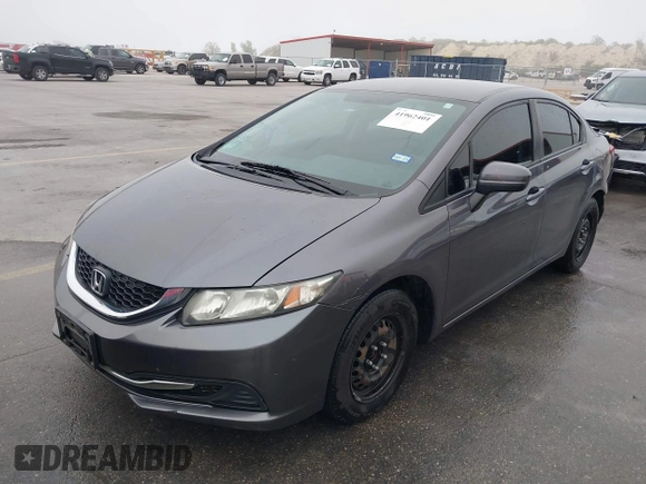 2015 Honda Civic LX with VIN 19XFB2F55FE097408, listed as a IAAI auction lot 41962401 with 124,257 mi miles. Bid and sale history available at carsss.com. Image 18.
