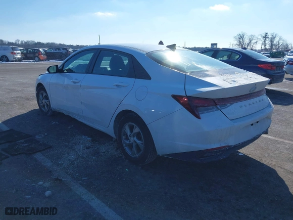 2022 Hyundai Elantra SE with VIN 5NPLL4AG9NH055757, listed as a IAAI auction lot 41419234 with 37,375 mi miles. Bid and sale history available at carsss.com. Image 3.