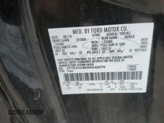 2010 Ford F-150 XL с VIN 1FTEX1C80AKE42579, выставлен на аукционе Copart как лот 51700815 с пробегом 87 157 миль миль и Списание • Salvage title. История ставок и продаж доступна на DreamBid. Изображение 14.