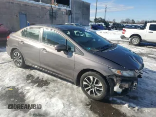 2014 Honda Civic Sedan EX with VIN 19XFB2F85EE269476, listed as a Copart auction lot 41582925 with 88,737 mi miles and Salvage Title. Bid and sale history available at carsss.com. Image 4.