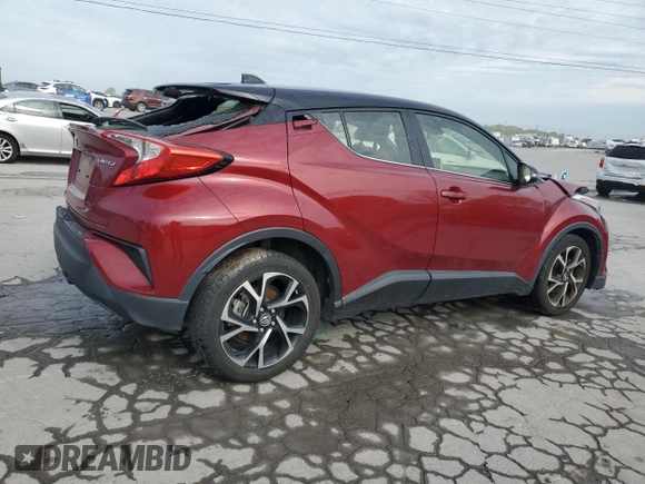 2019 Toyota C-HR XLE with VIN JTNKHMBX7K1025540, listed as a Copart auction lot 53044245 with 123,158 mi miles and Salvage Title. Bid and sale history available at DreamBid. Image 3.