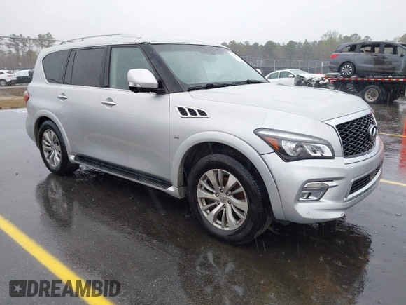 2017 Infiniti QX80 z VIN JN8AZ2NF7H9642732, wystawiony jako IAAI lot #41831095 z przebiegiem 289 469 mil mil oraz . Historia ofert i sprzedaży dostępna na DreamBid. Obrazek 1.