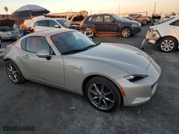 2023 Mazda MX-5 Miata RF Grand Touring with VIN JM1NDAM76P0550711, listed as a Copart auction lot 87710305 with 52,433 mi miles and Salvage Title. Bid and sale history available at carsss.com. Image 4.
