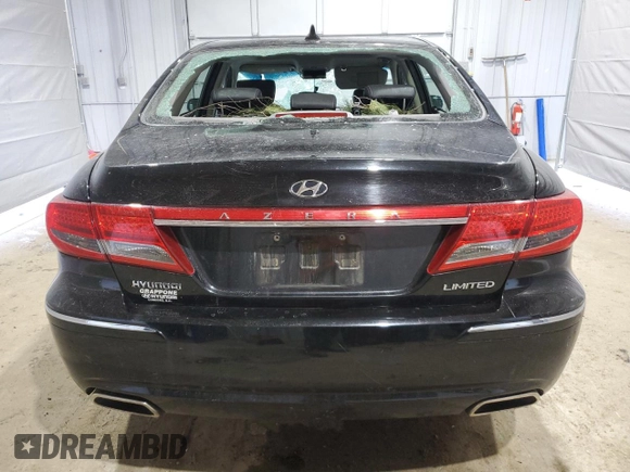 2011 Hyundai Azera Limited with VIN KMHFC4DF1BA544460, listed as a Copart auction lot 48556125 with 148,693 mi miles and Salvage Title. Bid and sale history available at DreamBid. Image 6.