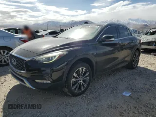 2017 Infiniti QX30 Luxury with VIN SJKCH5CR2HA025062, listed as a Copart auction lot 46940825 with 93,166 mi miles and Salvage Title. Bid and sale history available at carsss.com. Image 1.