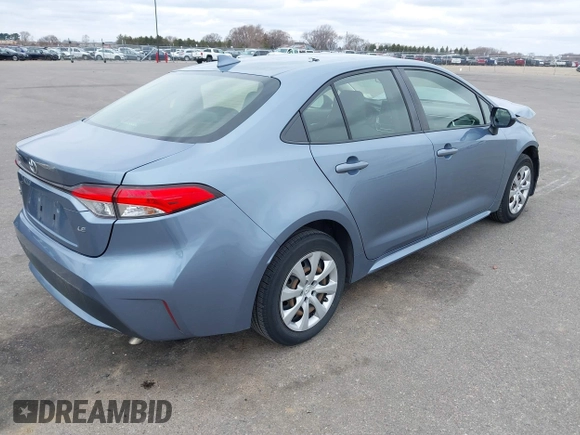 2020 Toyota Corolla LE with VIN JTDEPRAE2LJ033192, listed as a IAAI auction lot 41971573 with 86,265 mi miles. Bid and sale history available at carsss.com. Image 4.