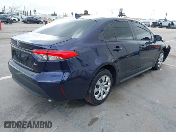 2023 Toyota Corolla LE with VIN JTDB4MEE5PJ006860, listed as a IAAI auction lot 41787964 with 18,883 mi miles. Bid and sale history available at carsss.com. Image 4.