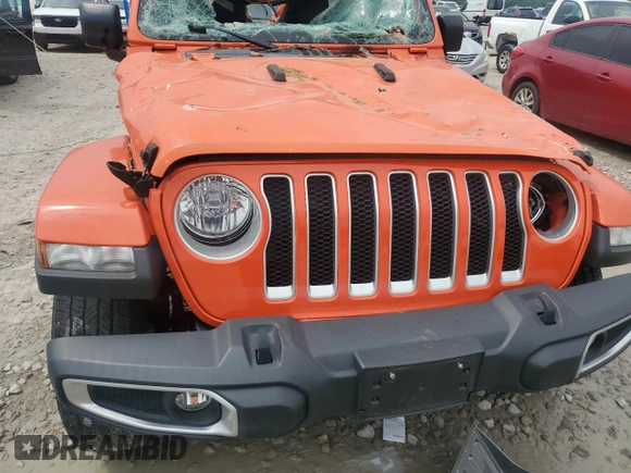 2018 Jeep Wrangler Unlimited Sahara with VIN 1C4HJXEG1JW175936, listed as a Copart auction lot 55610375 with 39,479 mi miles and Salvage title. Bid and sale history available at DreamBid. Image 11.