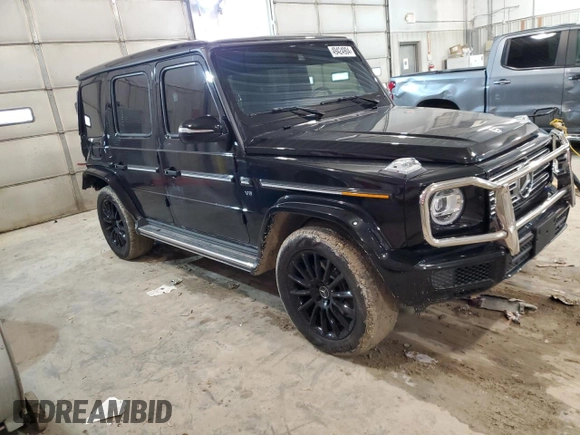 2023 Mercedes-Benz G 550 with VIN W1NYC6BJXPX490007, listed as a Copart auction lot 49424904 with 526 mi miles and Salvage Title. Bid and sale history available at DreamBid. Image 4.