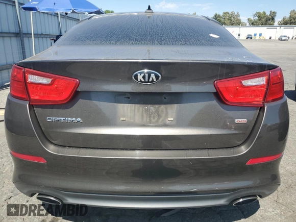 2014 Kia Optima LX with VIN 5XXGM4A73EG287880, listed as a Copart auction lot 61608025 with 130,624 mi miles and Salvage title. Bid and sale history available at DreamBid. Image 6.