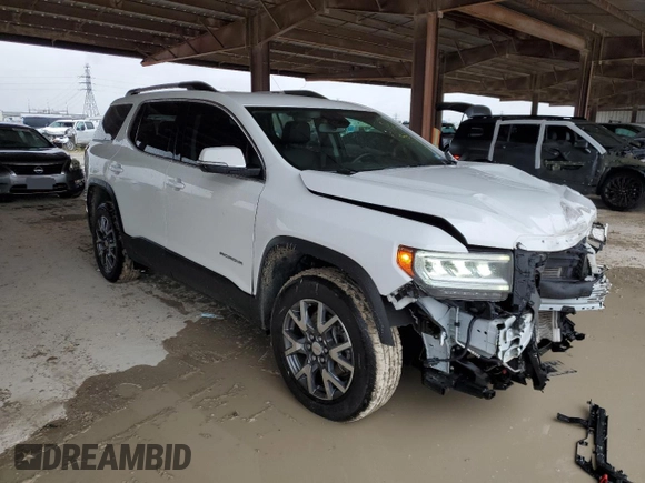 2023 GMC Acadia SLT with VIN 1GKKNMLS6PZ249850, listed as a Copart auction lot 87687455 with 29,150 mi miles and Salvage Title. Bid and sale history available at DreamBid. Image 4.