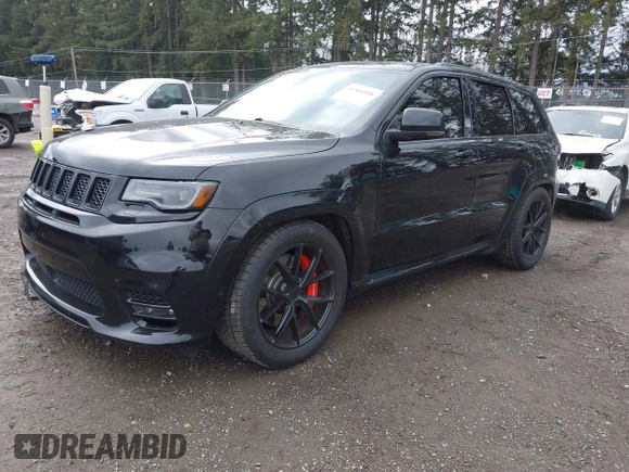 2017 Jeep Grand Cherokee SRT with VIN 1C4RJFDJ0HC790873, listed as a IAAI auction lot 41866806 with 37,785 mi miles. Bid and sale history available at carsss.com. Image 17.