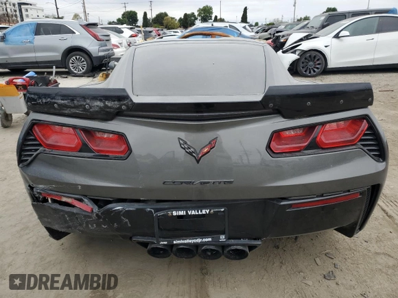 2016 Chevrolet Corvette 3LT with VIN 1G1YF2D78G5122230, listed as a Copart auction lot 53842935 with 0 mi miles and Salvage Title. Bid and sale history available at carsss.com. Image 6.
