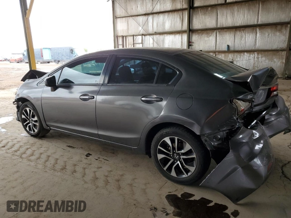 2015 Honda Civic EX z VIN 19XFB2F8XFE099620, wystawiony jako Copart lot #55479255 z przebiegiem 101 541 mil mil oraz Szkoda całkowita • Salvage title. Historia ofert i sprzedaży dostępna na DreamBid. Obrazek 2.
