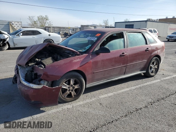 2005 Chevrolet Malibu Maxx LS z VIN 1G1ZT62885F292269, wystawiony jako Copart lot #51302815 z przebiegiem 226 449 mil mil oraz Szkoda całkowita • Salvage title. Historia ofert i sprzedaży dostępna na DreamBid. Obrazek 1.