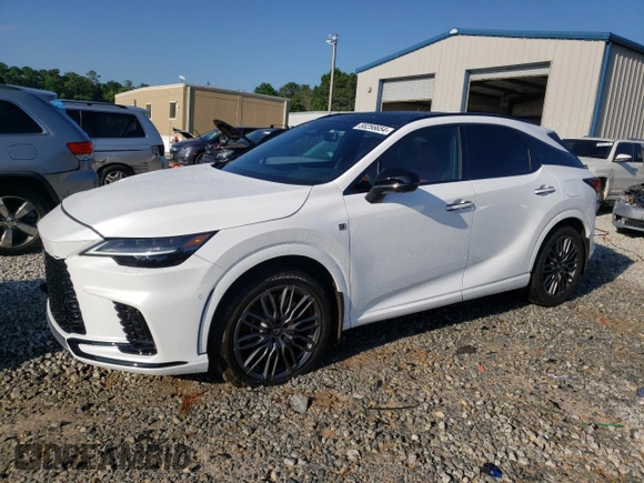 2023 Lexus RX with VIN 2T2BCMEAXPC006344, listed as a Copart auction lot 58256654 with 9,590 mi miles and Salvage Title. Bid and sale history available at carsss.com. Image 1.