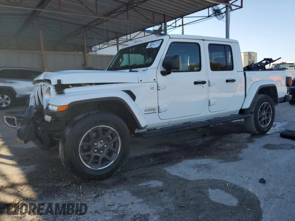 2023 Jeep Gladiator Overland with VIN 1C6HJTFG9PL535396, listed as a Copart auction lot 47459685 with 45,596 mi miles and Non repairable. Bid and sale history available at DreamBid. Image 1.