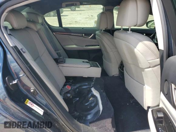 2013 Lexus GS 350 with VIN JTHBE1BL4D5000596, listed as a Copart auction lot 60335174 with 124,485 mi miles and Salvage Title. Bid and sale history available at carsss.com. Image 10.