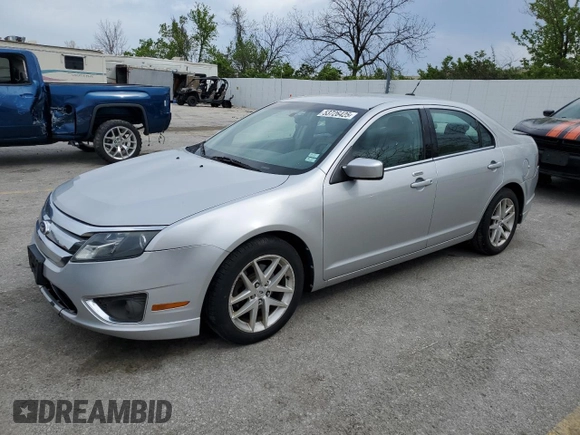 2010 Ford Fusion SEL with VIN 3FAHP0JA9AR332208, listed as a Copart auction lot 53726425 with 214,015 mi miles and Salvage Title. Bid and sale history available at carsss.com. Image 1.