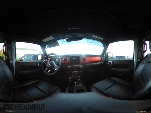 2021 Jeep Wrangler Unlimited Rubicon with VIN 1C4HJXFNXMW560512, listed as a IAAI auction lot 42124812 with 18,034 mi miles and . Bid and sale history available at DreamBid. Image 19.