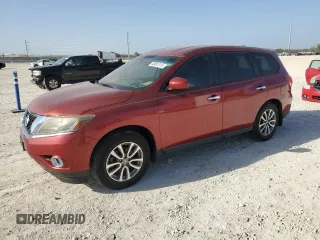 2014 Nissan Pathfinder SV with VIN 5N1AR2MN9EC702797, listed as a Copart auction lot 48481315 with 151,175 mi miles and Clean Title. Bid and sale history available at carsss.com. Image 1.