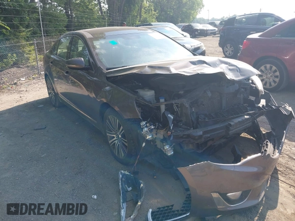 2014 Kia Cadenza Premium with VIN KNALN4D75E5146138, listed as a IAAI auction lot 39708948 with 106,767 mi miles. Bid and sale history available at carsss.com. Image 1.