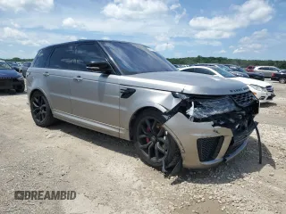 2018 Land Rover Range Rover Sport SVR with VIN SALWZ2SE9JA184718, listed as a Copart auction lot 62116664 with 89,605 mi miles and Salvage Title. Bid and sale history available at carsss.com. Image 4.