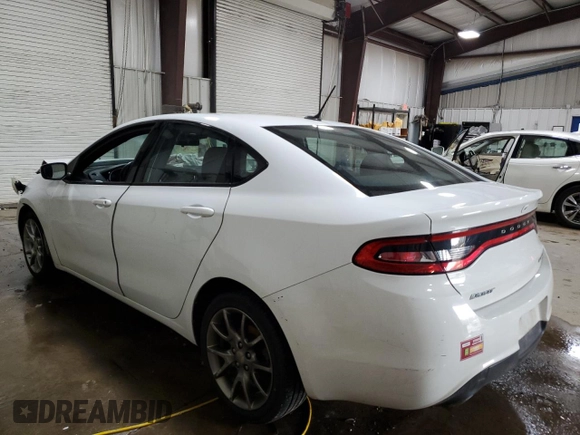 2015 Dodge Dart SXT with VIN 1C3CDFBB8FD119181, listed as a Copart auction lot 52602935 with 129,300 mi miles and Salvage Title. Bid and sale history available at carsss.com. Image 2.