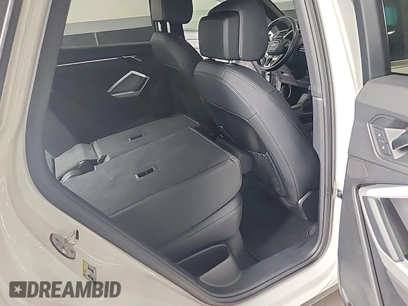 2023 Audi Q3 S line Premium with VIN WA1DECF38P1107608, listed as a IAAI auction lot 42731409 with 45,002 mi miles and . Bid and sale history available at DreamBid. Image 21.