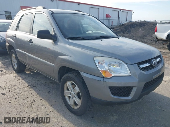 2010 Kia Sportage LX with VIN KNDKGCA36A7710107, listed as a IAAI auction lot 41846066 with 144,662 mi miles and . Bid and sale history available at carsss.com. Image 1.