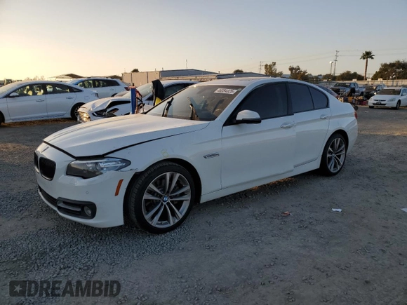 2016 BMW 5 Series 528i with VIN WBA5A5C51GD528217, listed as a Copart auction lot 46084325 with 139,840 mi miles and Salvage Title. Bid and sale history available at carsss.com. Image 1.