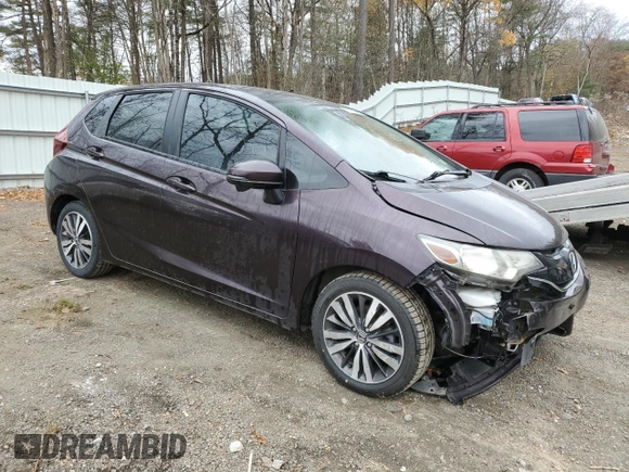 2017 Honda Fit EX-L with VIN JHMGK5H81HS017937, listed as a Copart auction lot 77972994 with 61,482 mi miles and Salvage Title. Bid and sale history available at DreamBid. Image 4.