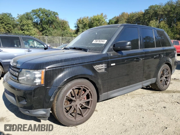 2012 Land Rover Range Rover Sport HSE Lux with VIN SALSK2D47CA744326, listed as a Copart auction lot 75076244 with 138,180 mi miles and Clean Title. Bid and sale history available at DreamBid. Image 1.