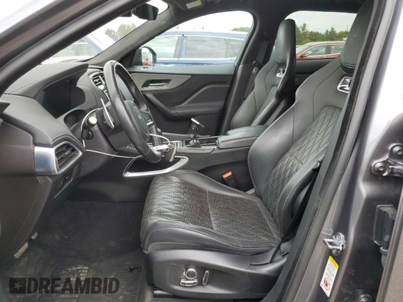 2019 Jaguar F-Pace SVR with VIN SADCZ2EEXKA608452, listed as a Copart auction lot 69069534 with 51,252 mi miles and Salvage title. Bid and sale history available at DreamBid. Image 7.
